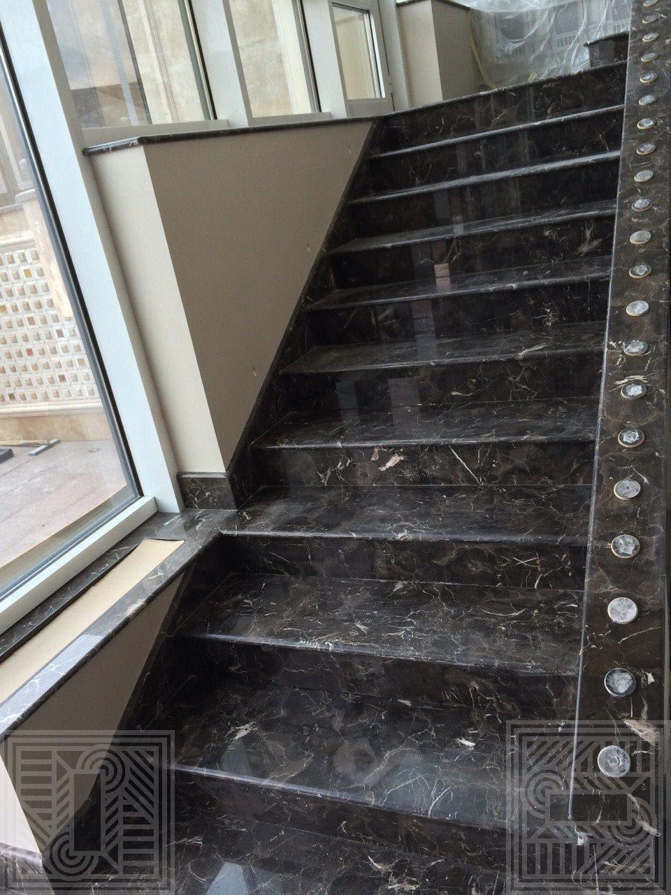 Сходи з мармуру Oriental Brown stair-marble - Lestnitsa iz mramora Oriental Brown 20 mm e1544463706346