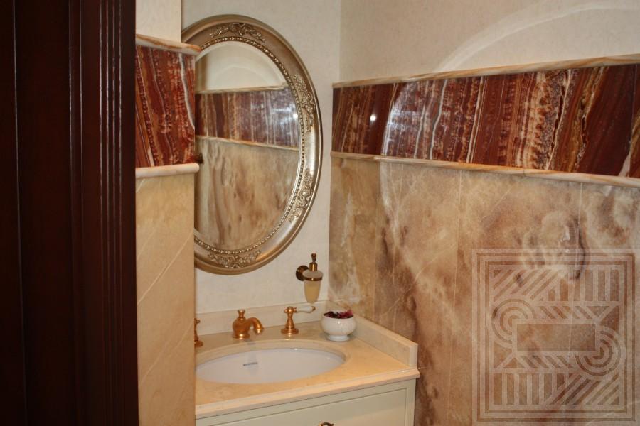 Облицовка стены Onice Nuvolatto и Onice Red 20 мм walls - LARGE 45