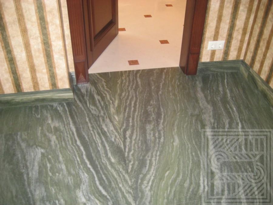 Підлога з граніту Verde з плінтусом floor-granite - LARGE 41