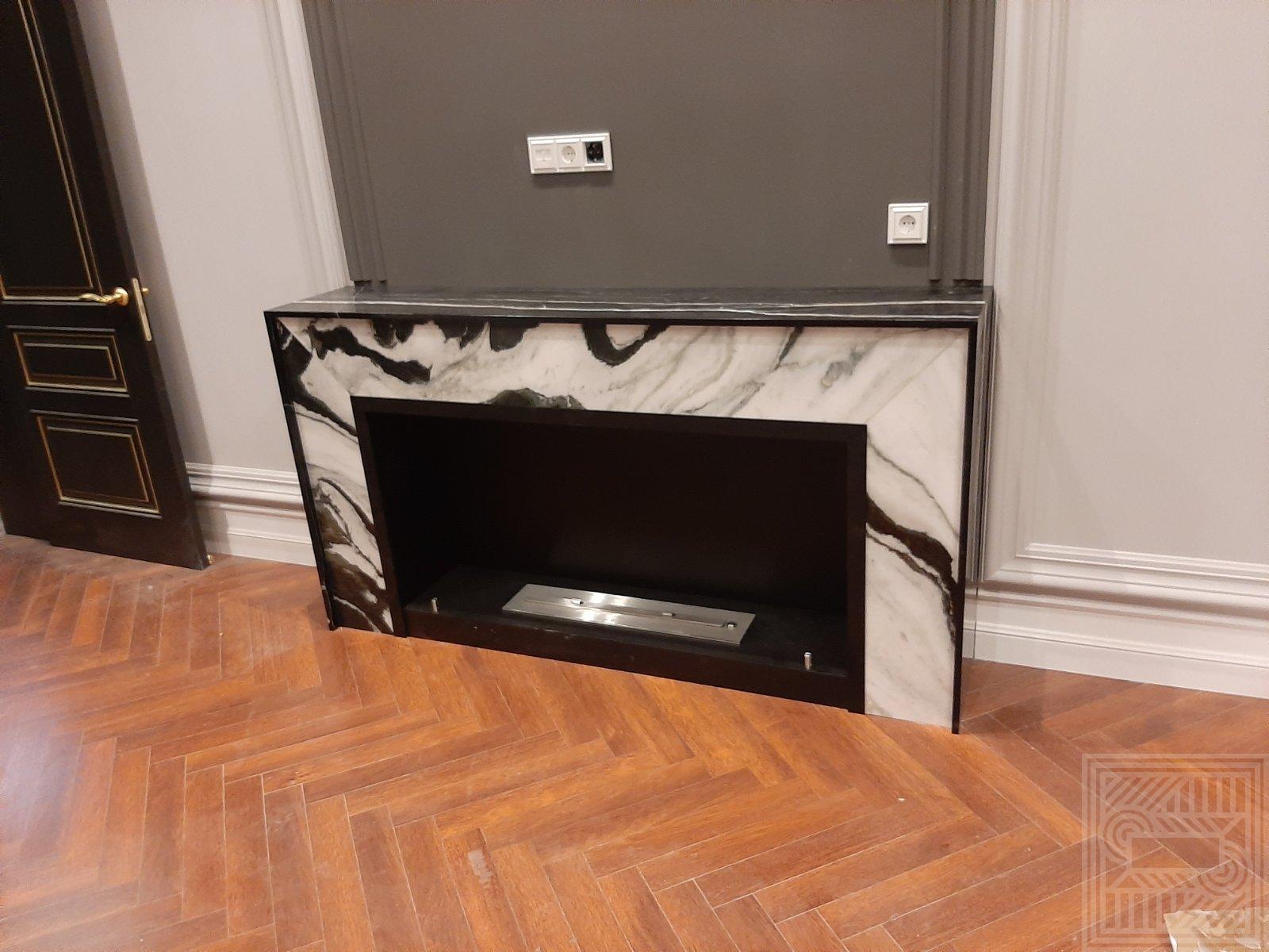 Камін з мармуру Panda та Nero Marquina fireplace-marble - IMG 92e598884d43a4ac7b87c7cb88213022 V